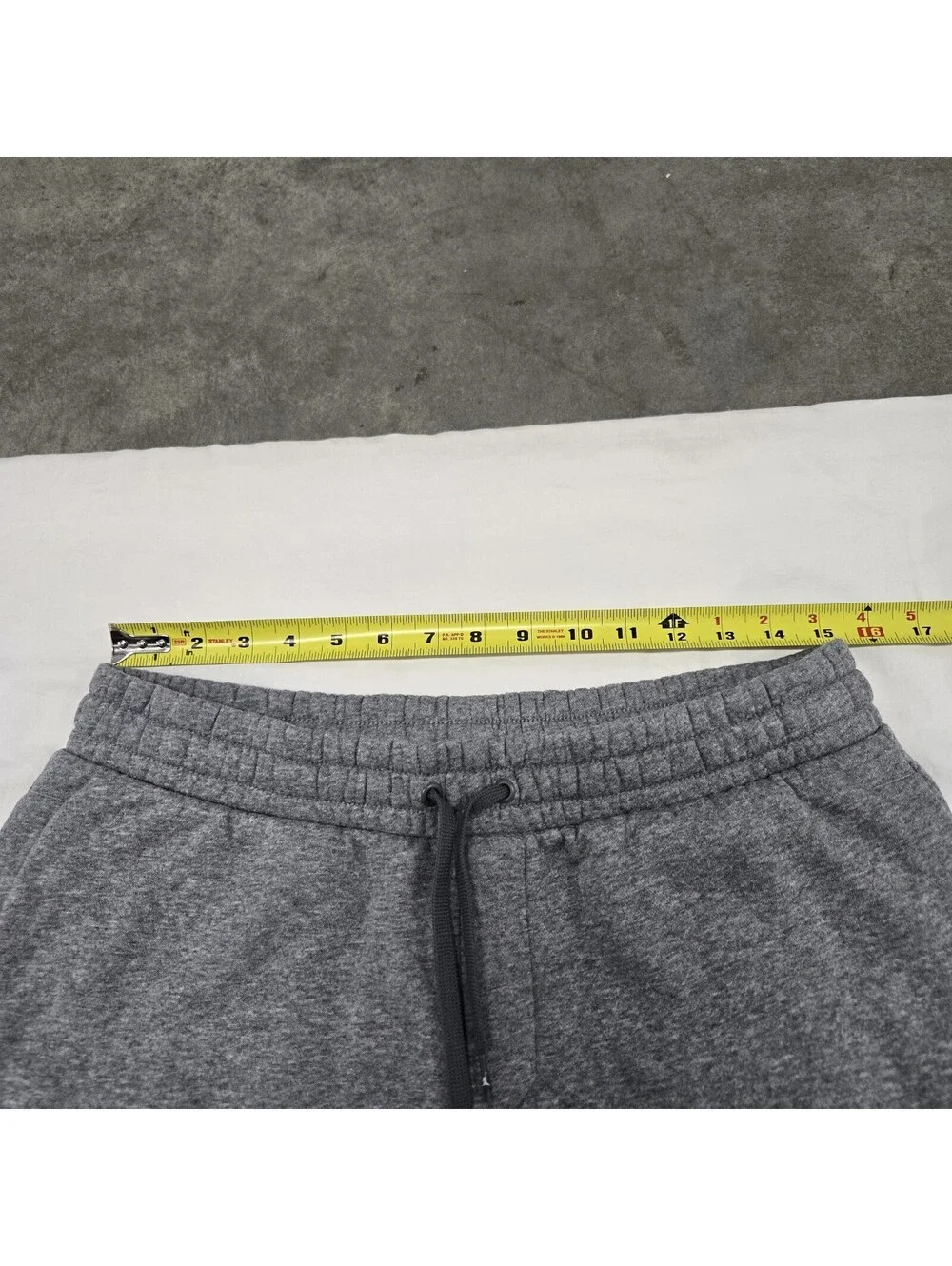 EUC Men's MEDIUM Air Jordan Jumpman Logo Sweatpants Grey Fleece Joggers Pockets